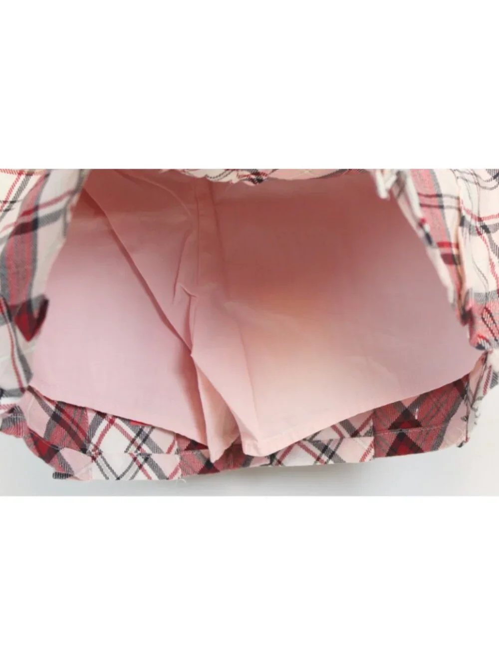 2007 Gymboree School Girls Rock Y2K Pink Plaid Tank Top sz 7 Skorts Pleated